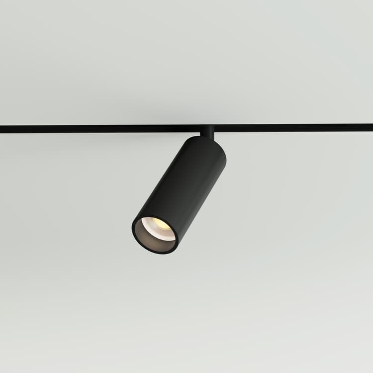 Трековий магнітний світильник TUBE 34mm, 8W 640Lm, Чорний
