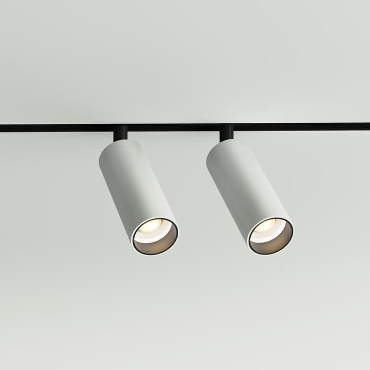 Трековий магнітний світильник подвійний TUBE 34mm, 8W 1280Lm    Білий