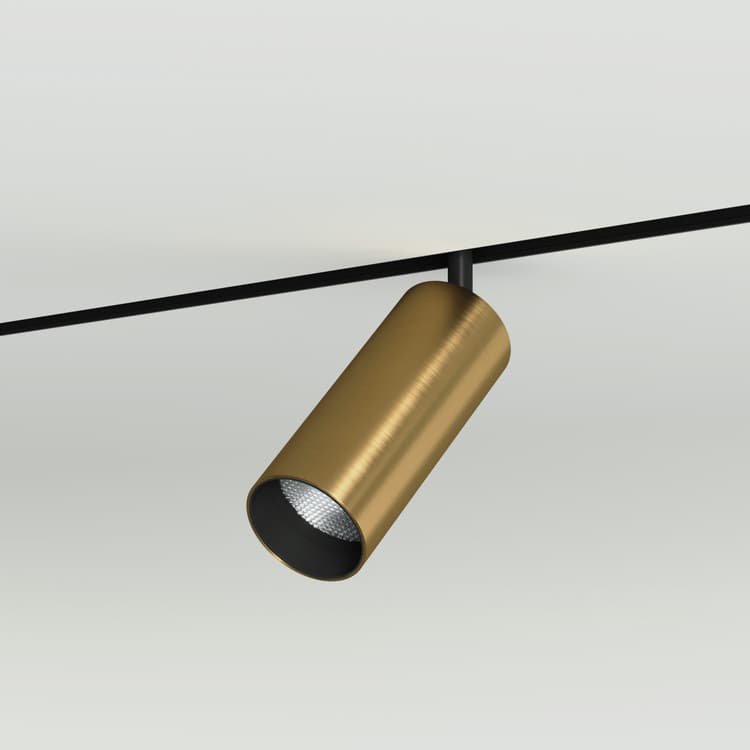 Трековий магнітний світильник TUBE 40mm, 12W 960Lm, Золотий