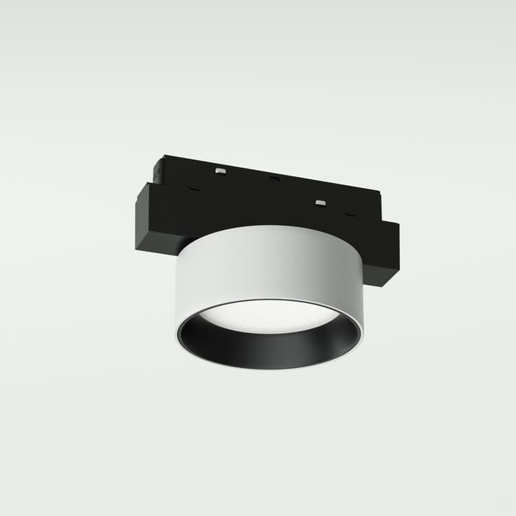 Трековий магнітний світильник FIXED DISK, 8W 600Lm, Білий