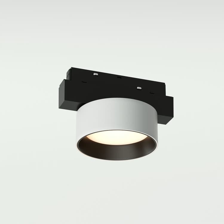 Трековий магнітний світильник FIXED DISK, 8W 600Lm, Білий