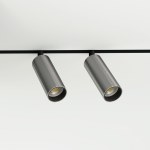 Lumineka TUBE 34 — трековий світильник 48V, Brushed Aluminium, вид 3/4