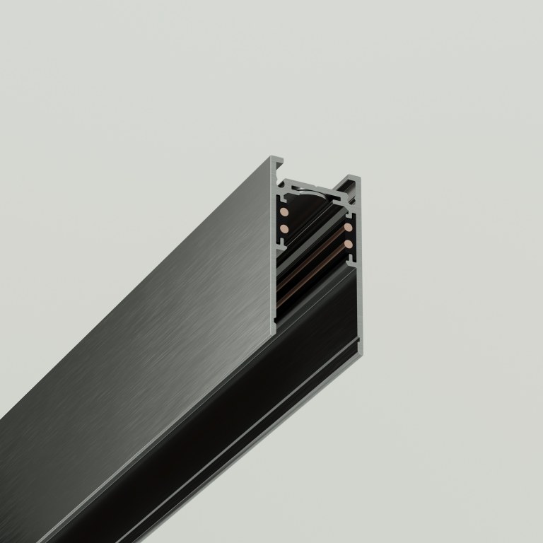 Накладний шинопровід N-TRAC у кольорі Brushed Aluminum